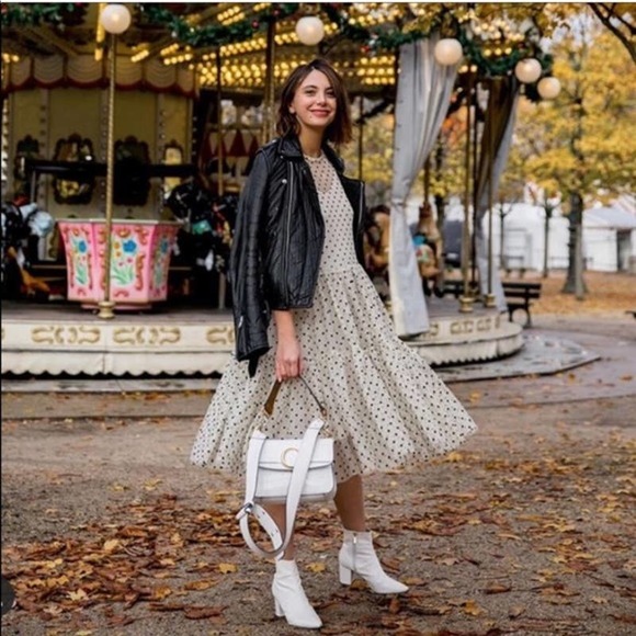 h&m polka dot tulle dress
